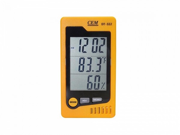 CEM DT-322 Interior Temperature Hygrometer